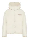 Jacquemus Logo Patch Padded Coat In Black