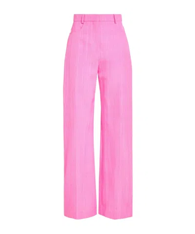 Jacquemus Casual Pants With Belt Loops In Multi