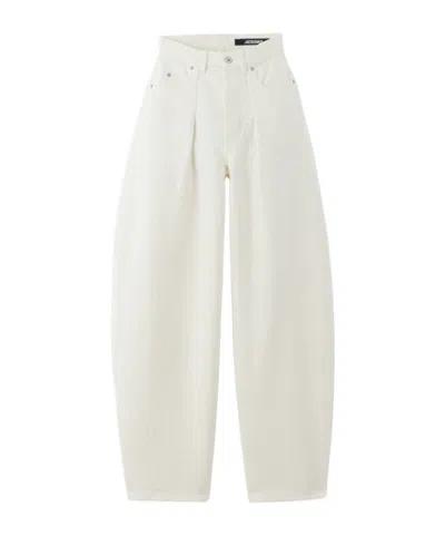 Jacquemus Casual Pants With Belt Loops In White