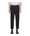 Jacquemus Casual Pants With Waist And Loop Straps In Black