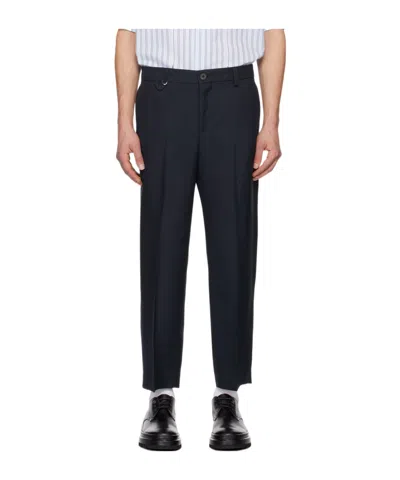 Jacquemus Casual Pants With Waist And Loop Straps In Black