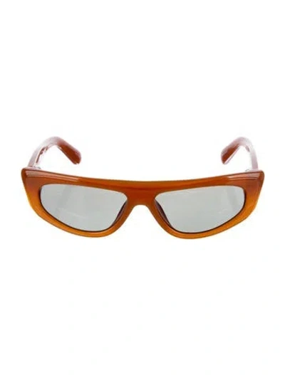 Pre-owned Jacquemus Cat-eye Mirrored Sunglasses In Brown
