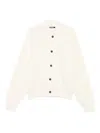 Jacquemus Le Cardigan Pallone Wool-blend Cardigan In White
