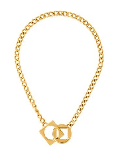 Pre-owned Jacquemus Chain Link Necklace, 16.5" In Multi
