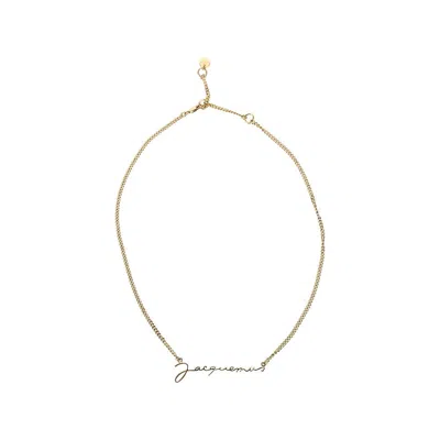 Jacquemus Chain Necklace In Gold