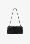 Jacquemus Le Bambino Chaine Nappa Leather Shoulder Bag In Black