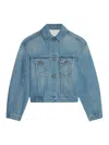 Jacquemus Long-sleeved Denim Jacket In Blue
