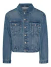 Jacquemus Vintage Light Wash Cropped Denim Jacket In Light Wash