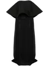 Jacquemus La Robe Vela Strapless Wool And Silk-blend And Chiffon Gown