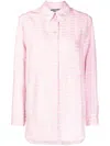 Jacquemus Gingham-print Button-up Shirt In Rosa