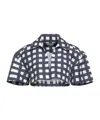Jacquemus Check Tops In Blue