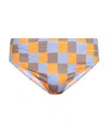 Jacquemus Checkered Swimming Trunks In Multicolor