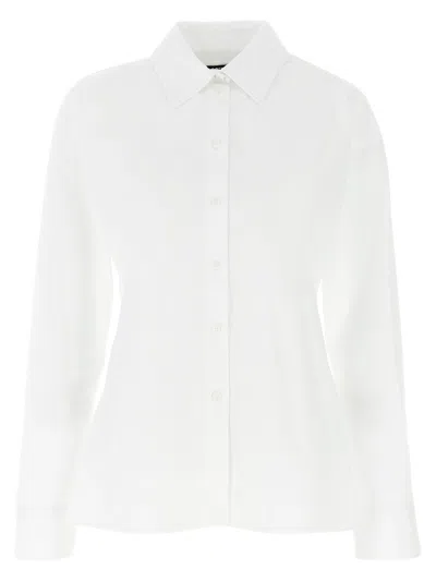 Jacquemus Tailored Shirt With Cut-out Back Detail In White
