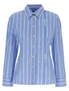 Jacquemus Striped Shirt With Cut-out In Multicolor