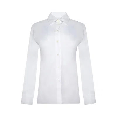 Pre-owned Jacquemus Chemise De Costume 'white' | Women's Size 44