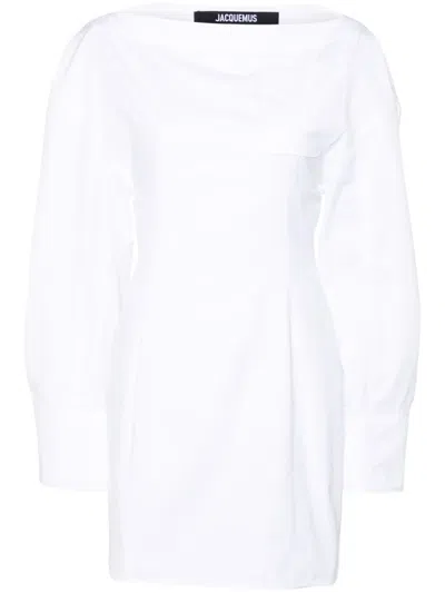 Jacquemus Women La Robe Chemise Casaco Dress In White