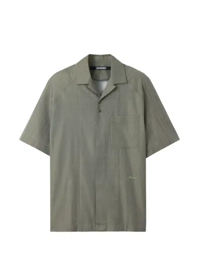 Jacquemus Chest-pocket Short-sleeve Shirt In Green