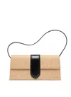 Jacquemus Chic Mini Long Shopping Bag In Black