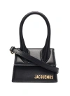 Jacquemus Logo Shoulder Bag In Black