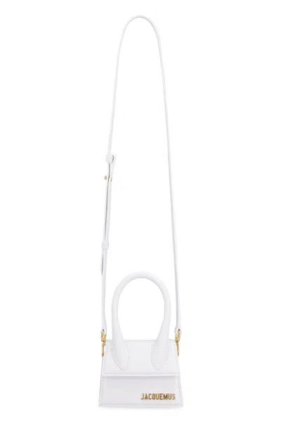 Jacquemus Chic White Leather Crossbody Bag For Women