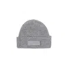 Jacquemus Chic Wool And Alpaca Blend Beanie With Sophisticated Folded Cuff In Grey