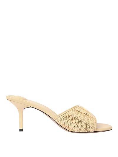 Jacquemus Les Mules Cubisto In Gold