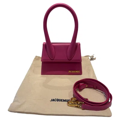 Pre-owned Jacquemus Chiquita Moyen Pink Crossbody Bag With Adjustable Strap, New