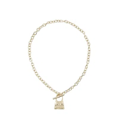 JACQUEMUS JACQUEMUS CHIQUITO BARRE NECKLACE - METAL - GOLD-TONE