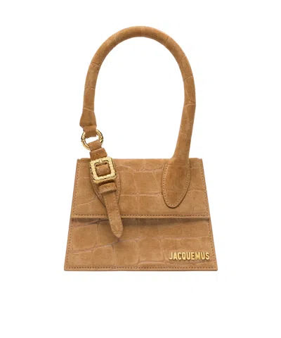 Jacquemus Chiquito Buckle Detailed Medium Top Handle Bag In Brown