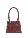 Jacquemus Womens Burgundy Medium Chiquito Buckle Leather Top-handle Bag In Burgundy