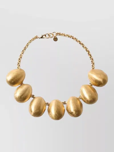 Jacquemus Chunky Chain Necklace Copper Brass Pendants