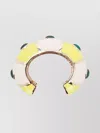 Jacquemus Chunky Gemstone Embellished Bracelet In Multi