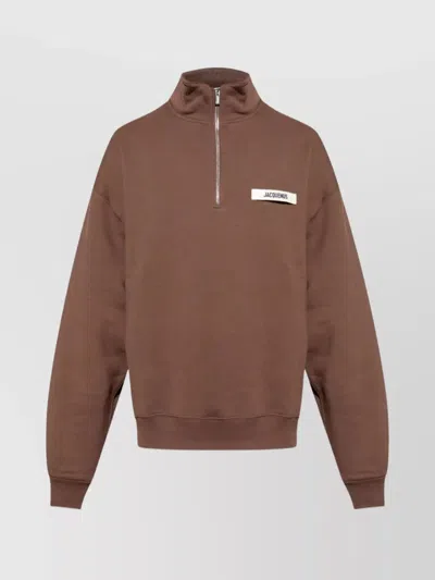 JACQUEMUS CHUNKY TRUCKER SWEATER APPLIQUÉ
