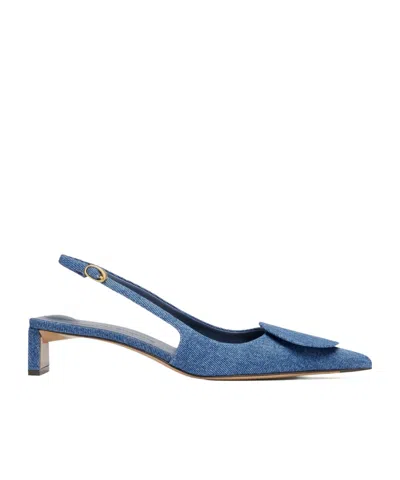 JACQUEMUS JACQUEMUS CIRCLE SQUARE SLINGBACK PUMPS