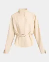 Jacquemus Ciro Belted Wool-blend Jacket In Light Beige