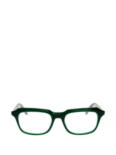 Jacquemus Citta Angular-frame Glasses In Green