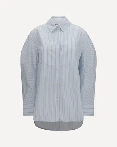 Jacquemus Citta Cotton-poplin Shirt In Blue