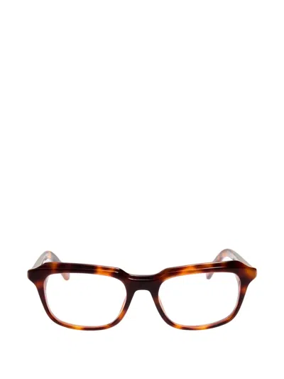 Jacquemus Citta Geometric-frame Glasses In Brown