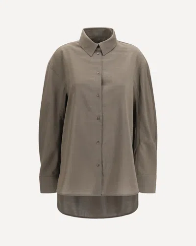 Jacquemus Citta Virgin Wool Shirt In Grey