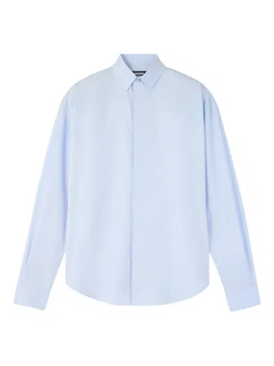 Jacquemus Classic-collar Shirt In Blue