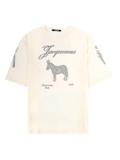 Jacquemus Classic Cotton T-shirt For Men In Neutral
