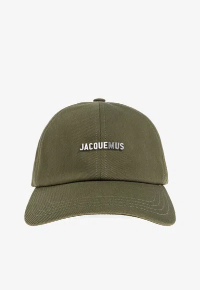 Jacquemus Classic Logo Cap In Green