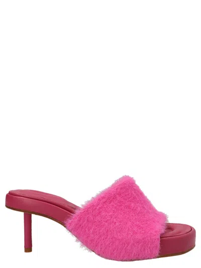 Jacquemus Argilla 55 Mules In Pink
