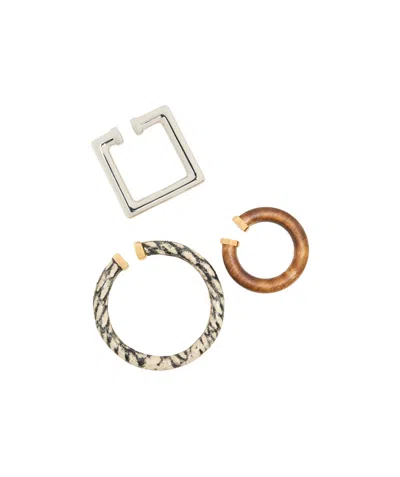 JACQUEMUS CLIP-ON EARRINGS THREE-PIECE SET