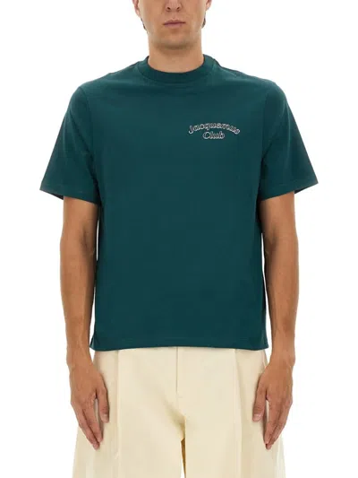 Jacquemus Le T-shirt Club Cotton T-shirt In Green