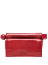 Jacquemus La Petite Pochette Rond C Clutch In Red
