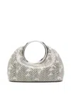 Jacquemus Small Calino Snake-embossed Leather Top Handle Bag In Brown