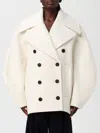 Jacquemus Womens Off-white Le Caban Double-breasted Wool Jacket In Multi