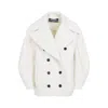 Jacquemus Womens Off-white Le Caban Double-breasted Wool Jacket In White