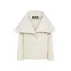 Jacquemus Le Caban Caruso Draped-collar Jacket Women In Neutral